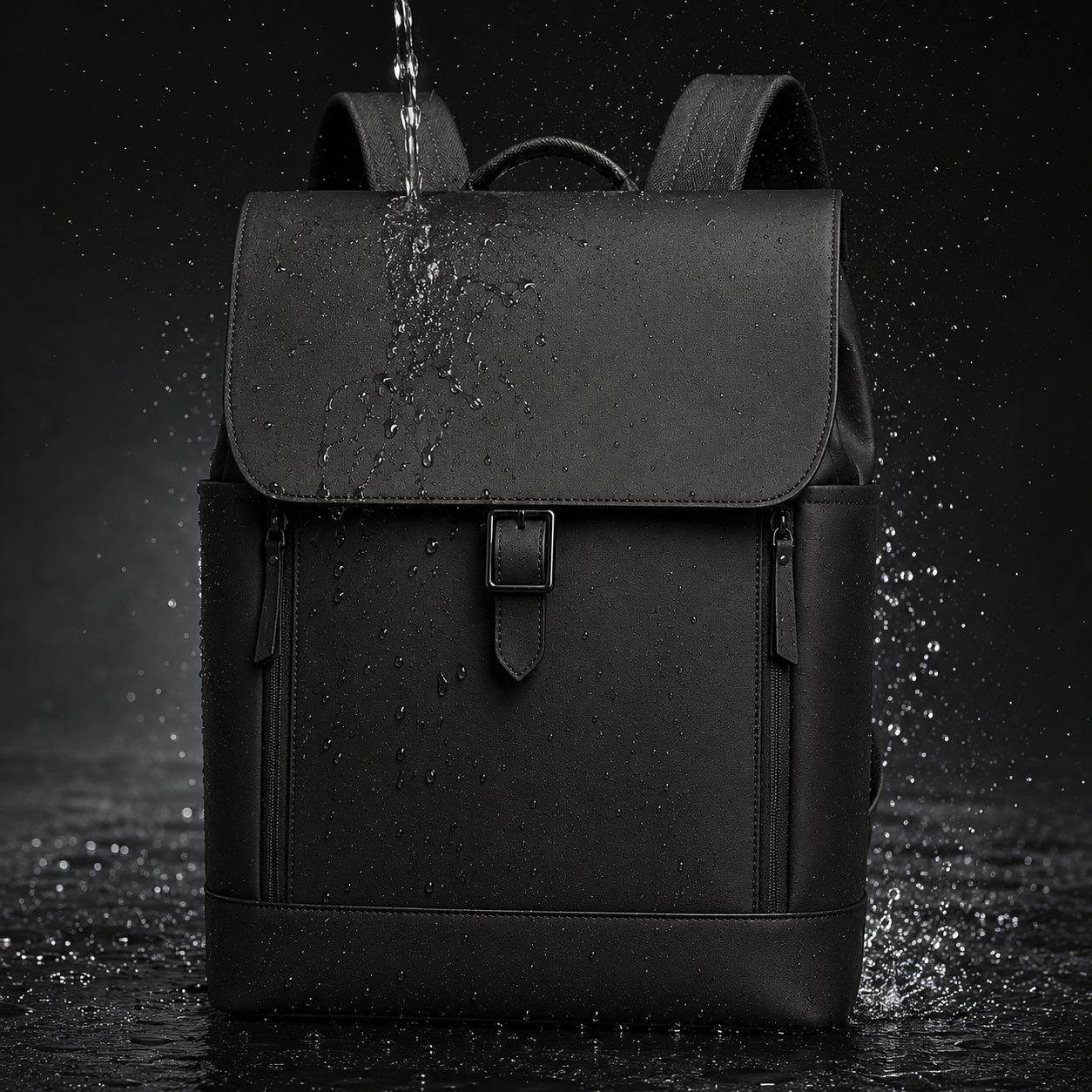 Business Backpack - Rugtas voor heren - Vegan Leer