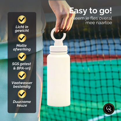 Stalen Waterfles met telefoonhouder geschikt voor MagSafe