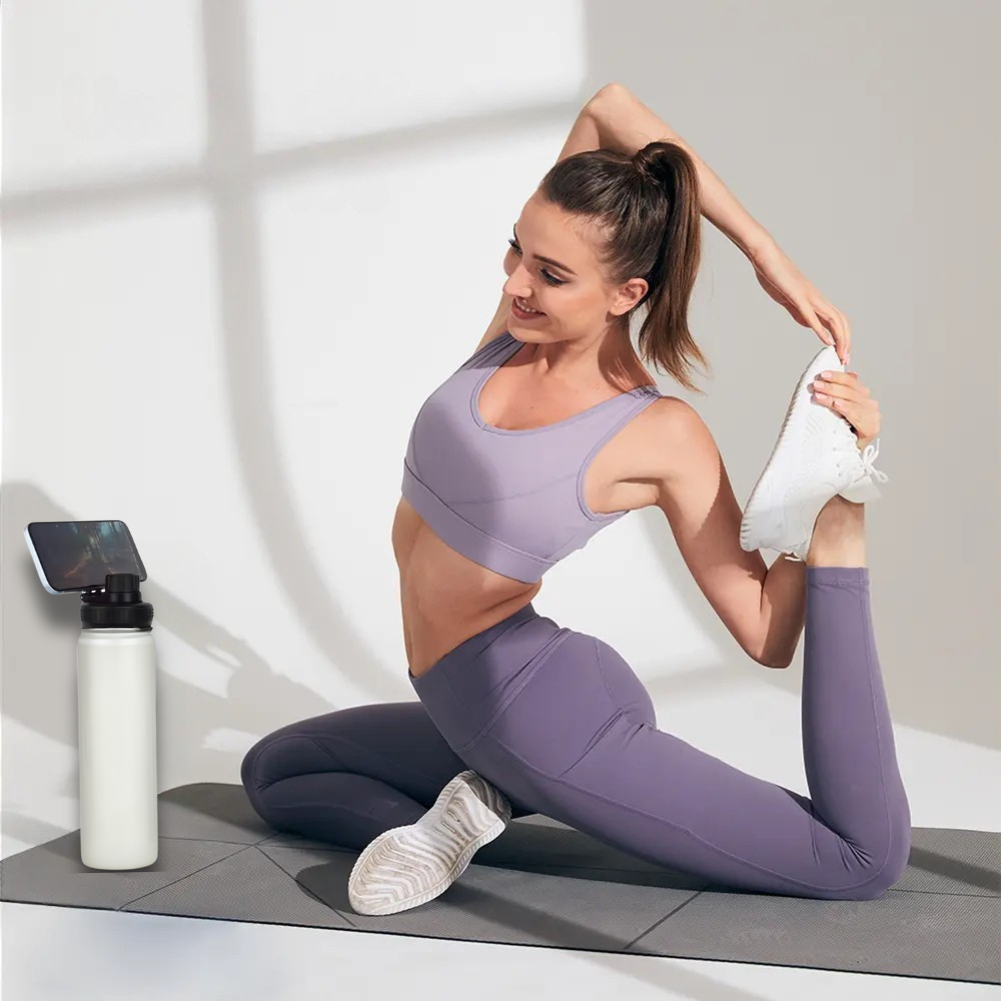 Stalen Waterfles met telefoonhouder geschikt voor MagSafe