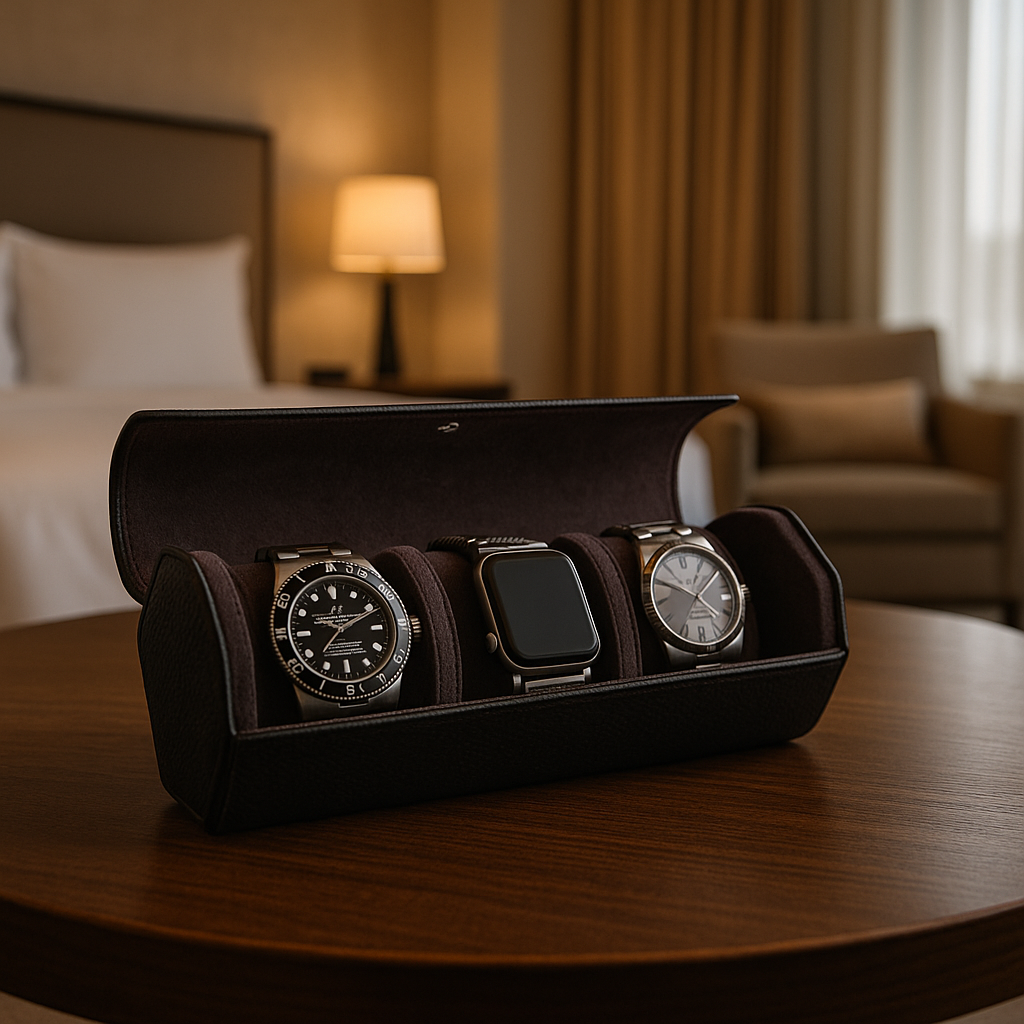 Leren Horlogerol Zwart