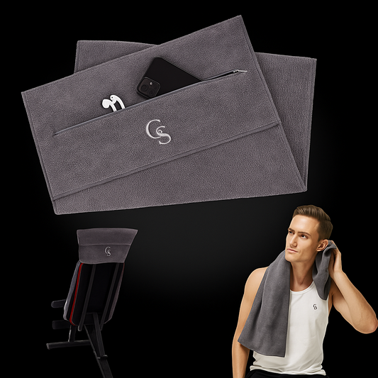 Microvezel Sporthanddoek met Rits