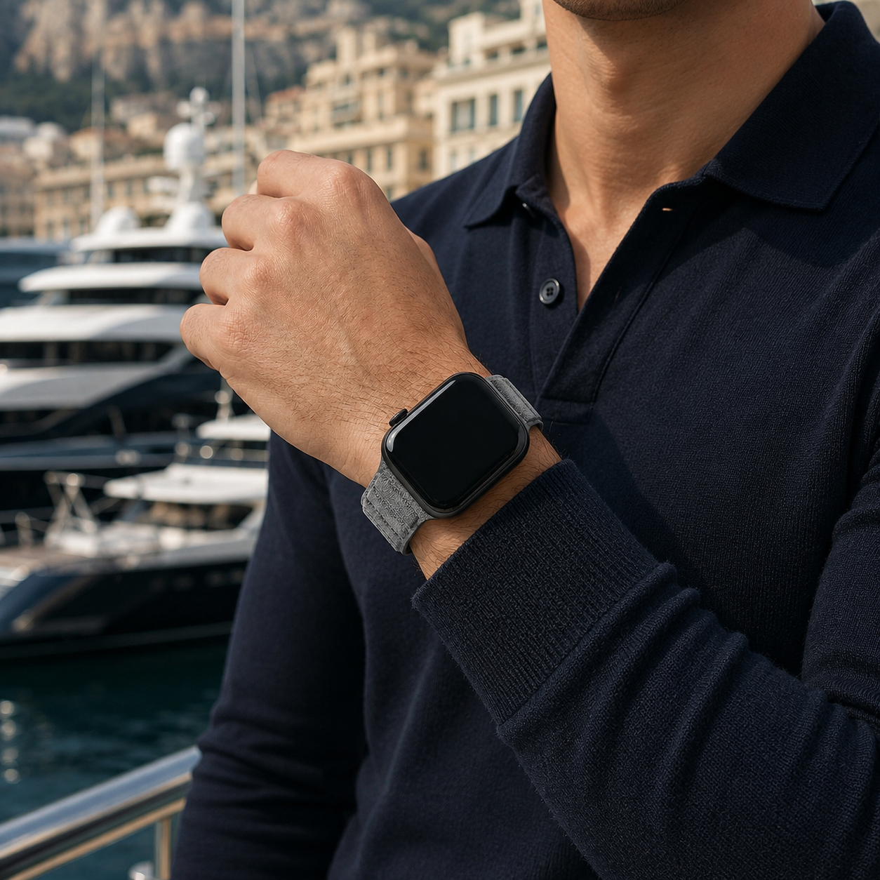Alcantara Apple Watch Bandje – Italiaans Alcantara – Luxe Comfort & Design
