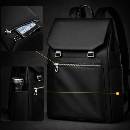 Backpack - Rolltop Rugzak - Rugtas voor Mannen - Waterproof & Krasbestendig