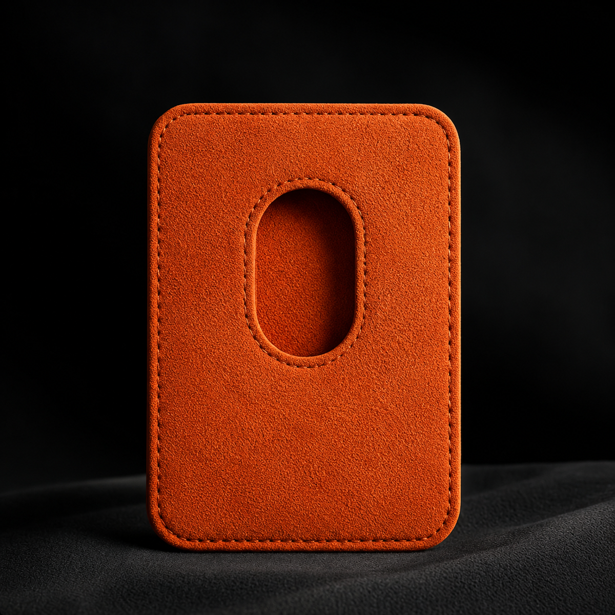 Alcantara MagSafe Pasjeshouder – Italiaans Alcantara – Luxe Wallet voor iPhone
