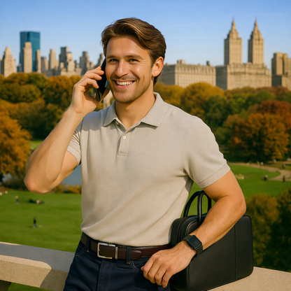 Leren Riem Zonder Gaatjes - Bruin