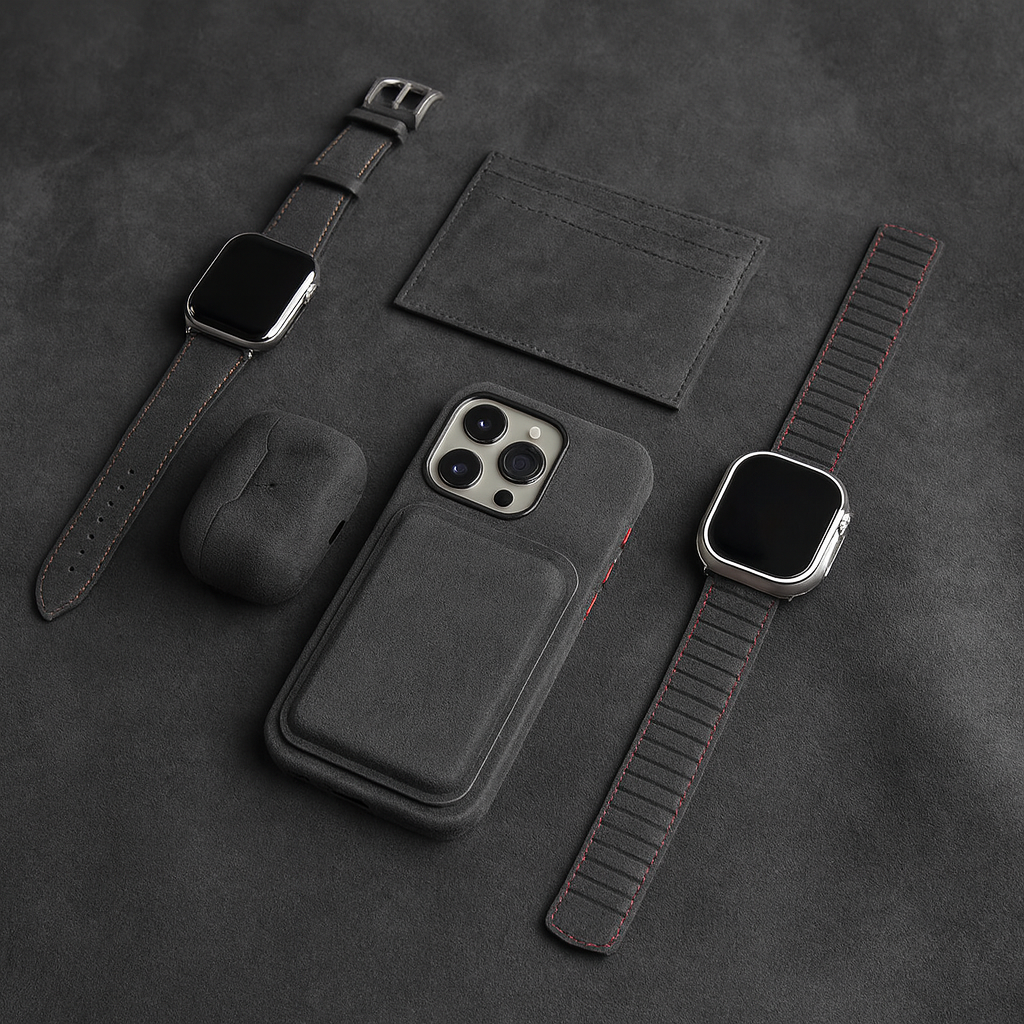 Alcantara Apple Watch Bandje