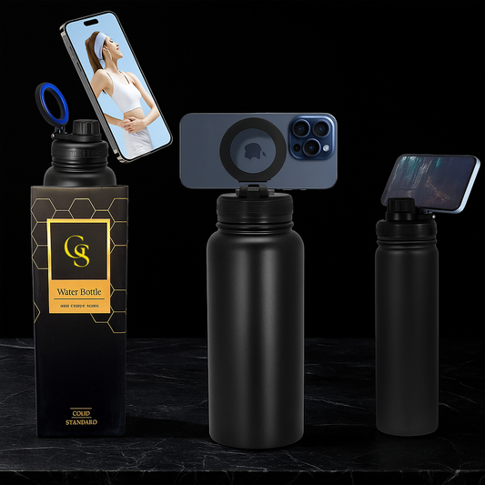 Stalen Waterfles met telefoonhouder geschikt voor MagSafe