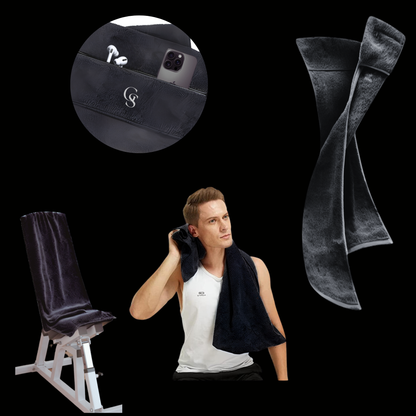 Microvezel Sporthanddoek met Rits