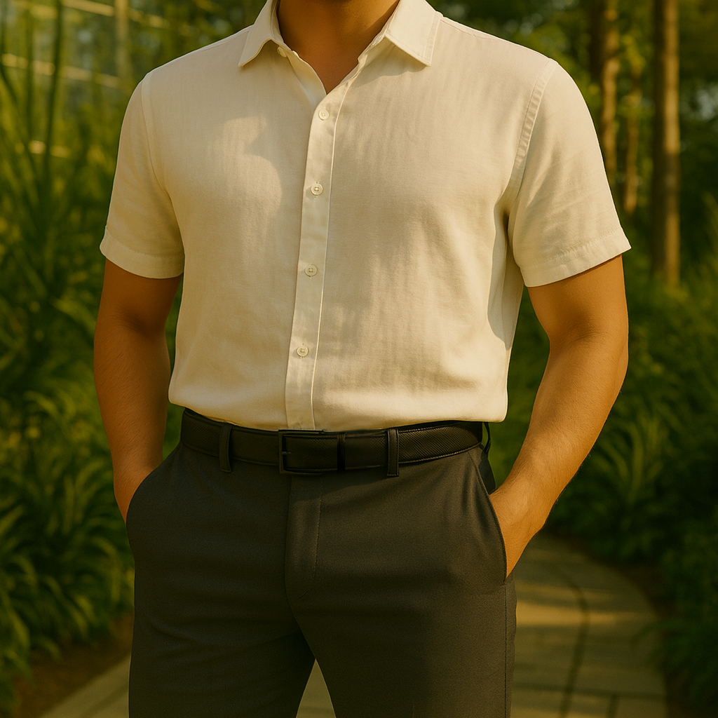 Leren Riem Zonder Gaatjes - Carbon Black